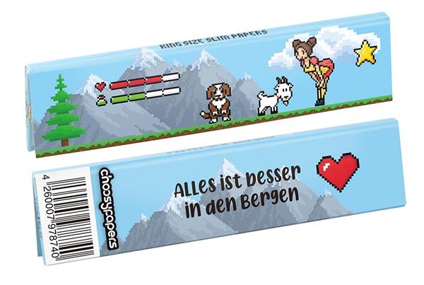 Choosypapers King Size Slim Zigarettenpapier "Pixel - Heidi"